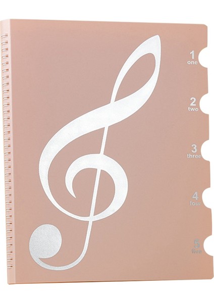 Notalar Klasör, 60 Sayfa, Notalar/tutucu, Mektup Boyutuna Uyuyor A4, Yazılabilir ve Çıkarılabilir Koro Klasörü Pembesi (Yurt Dışından)