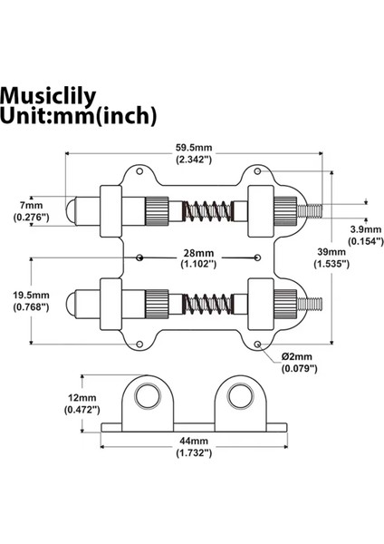 Gitar Tremolo Stoppe Stabilizatör Alüminyum Pirinç Tremolo Stopper Stabilize Cihaz Kiti Köprüsü Tremolo Köprü Sistemleri (Yurt Dışından) fırsatları