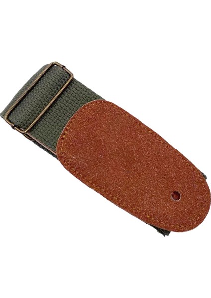 Gitar Kayışı Ayarlanabilir Saf Pamuklu Gitar Kayışı Elektro Gitar Kayışı Akustik Gitar Evrensel Kayış (Yeşil) (Yurt Dışından)