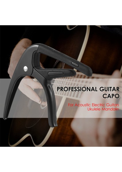 Akustik Gitar Capo Profesyonel Gitar Tonu Değiştirici Akustik Elektro Gitarlar Için Gitar Seçimi Ukulele Mandolin B (Yurt Dışından) modelleri