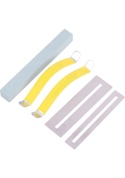 5pcs Gitar Bas Kıvrılığı Fret Koruyucu ve Dize Serpme Seti ile Fret Zımparalama Gitar Bass Frets Boyun Cilası Luthier (Yurt Dışından)