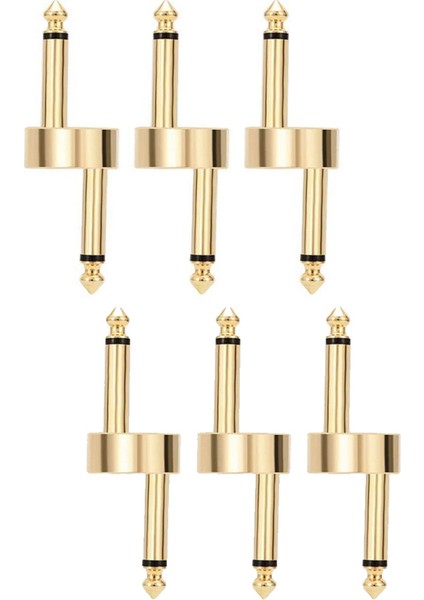 6pcs Gitar Efekti Pedal Konnektörü Pedal Kuplörleri Konnektör Fiş Metal Lehim Bağlantı Kuplör Krank Jumper Yama (Yurt Dışından)