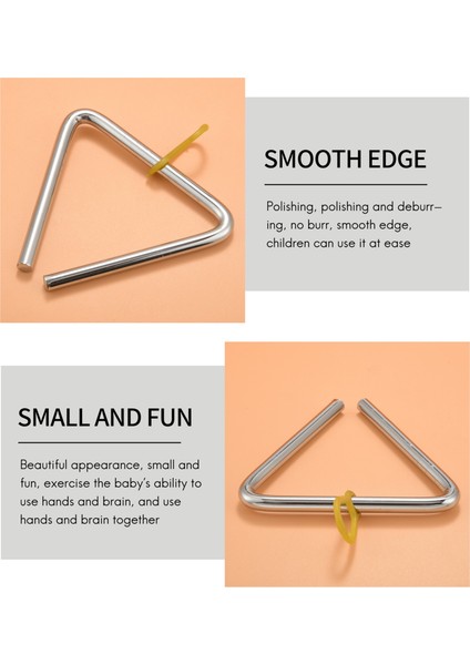 Müzik Üçgen Enstrüman Seti, El Perküsyon Üçgen Çocuk Müzik Enstrümanı Forvet 3 Paket Üçgen 4 Inç (Yurt Dışından) indirimleri