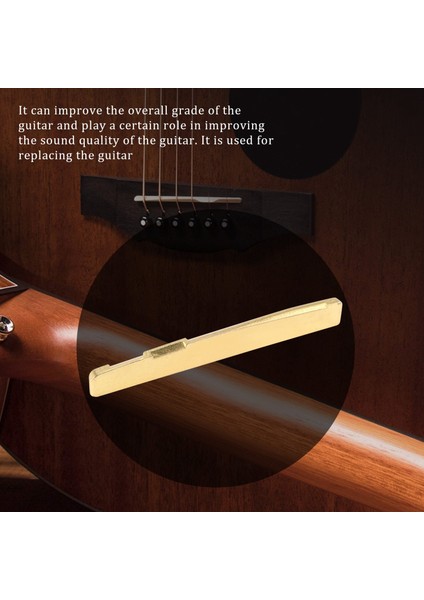 6pcs Gitar Pirinç Köprü Pimleri Eyer Somun Yedek Parçaları Akustik Gitar (Yurt Dışından) fırsatları