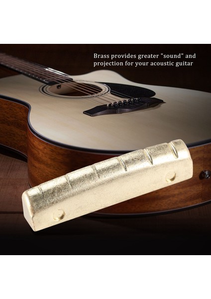 6pcs Gitar Pirinç Köprü Pimleri Eyer Somun Yedek Parçaları Akustik Gitar (Yurt Dışından) indirimleri