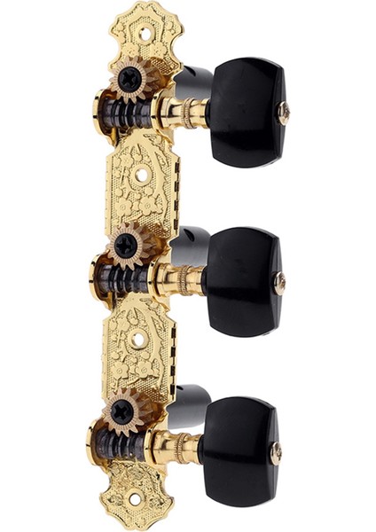 AOS-020B3P 1 Çift Altın Kaplamalı 3 Makine Üst Klasik Gitar Dizesi Ayarlama Anahtarları Pegs (Yurt Dışından) fiyatları