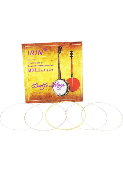 Irin 5pcs/set BJ11 Banjo String Paslanmaz Çelik Kaplı Bakır Alaşım Yarı (.009-.020) (Yurt Dışından) fiyatları