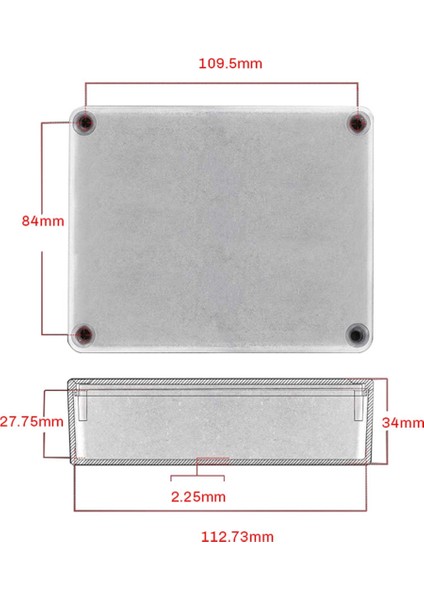 3pcs 1590BB Guitar Pedal Muhafazası Alüminyum Diecast Stomp Kutusu Kılıfı Geçiş Anahtarı Kutusu 120X94.5X34MM (Yurt Dışından) fırsatları