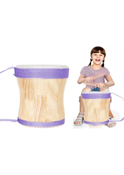 Erken Eğitim ve Çocuk Perküsyonu Için Irin Ahşap Bongo Davul, Ahşap Djembe Davul Seti (Mor) (Yurt Dışından) fiyatları