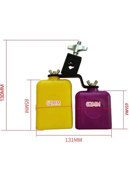 Çift Sambago Bell Latin Müzik Sarı Mor Cowbell Yüksek Düşük Ses Knocker Davul Perküsyon Enstrüman Parça Aksesuarları (Yurt Dışından) modelleri