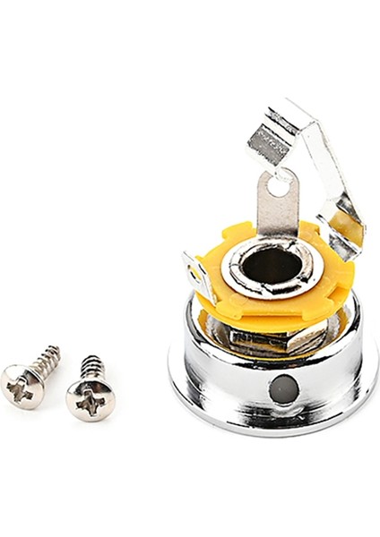 6.35MM 1/4inch Socet Jack Plaka Tutucu Telecaster Elektrik Gitar Parçaları (Yurt Dışından)