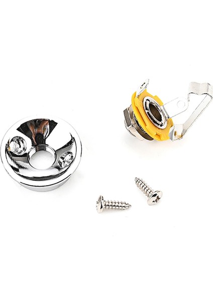 6.35MM 1/4inch Socet Jack Plaka Tutucu Telecaster Elektrik Gitar Parçaları (Yurt Dışından) fırsatları