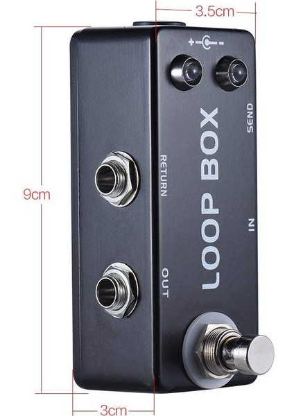 Mosky Mini Gitar Etkisi Pedal Döngüsü Kutusu Anahtarı Kanalı Seçimi Gerçek Baypas (Yurt Dışından) fiyatları