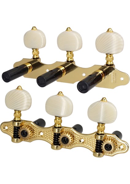 1:18 Akustik Gitar Makinesi Başlıkları Gitar String Tuning Pegs Anahtar 3L3R Gitar Tuner (Yurt Dışından)