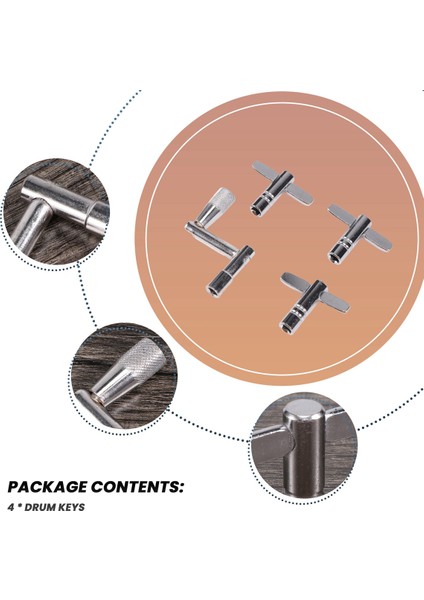 Drum Keys 4 Paket Davul Ayarlama Anahtarı Sürekli Hareket Hızı Anahtar Tuşu Anahtarları Davulcular Için Parçalar (Yurt Dışından) indirimleri
