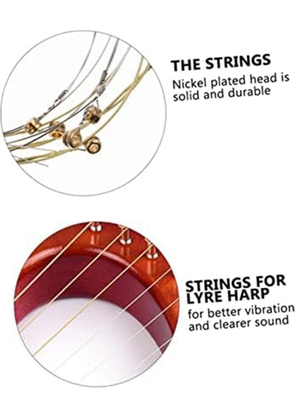 Bir Set 16 Lir Arp Dizesi Lir Harp Için Yedek Metal Dizesi (Yurt Dışından) modelleri