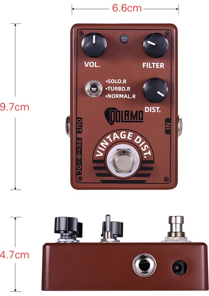 Dolamo D-11 Vintage Distorsiyon Gitar Etkisi Hacim Filtresi ve Distorsiyon Kontrolü ile Elektro Gitar Aksesuarları (Yurt Dışından) indirimleri