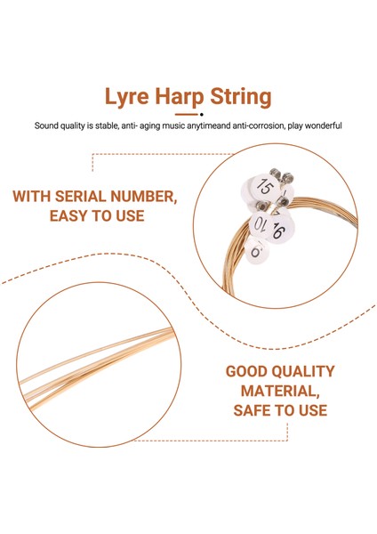 16PCS/SET Lir Arp Dizeleri 16 Telli Lir Arp Neccessers Dizileri (Yurt Dışından) fırsatları