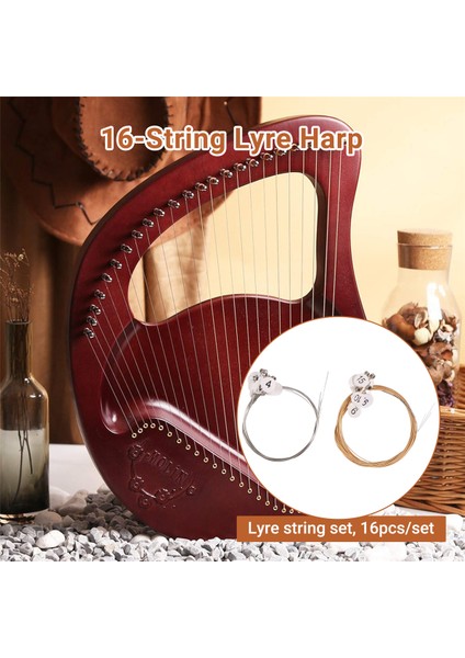 16PCS/SET Lir Arp Dizeleri 16 Telli Lir Arp Neccessers Dizileri (Yurt Dışından) indirimleri