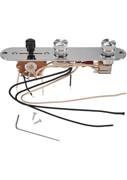 Ön Kablolu Gitar Kontrol Plakası Düzeneği, Yüklü 3 Yollu Bıçak Anahtarı Push Çekme Potansiyometresi Mükemmel Cts Potu Hız Düğmeleri (Yurt Dışından)