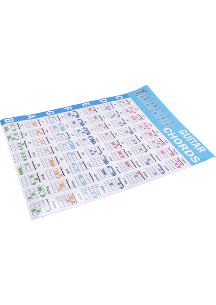 Akustik Gitar Uygulama Akorları Ölçek Grafik Gitar Akor Parmak Şeması Dersler Gitar Yeni Başlayanlar Için Müzik, L (Yurt Dışından) fiyatları