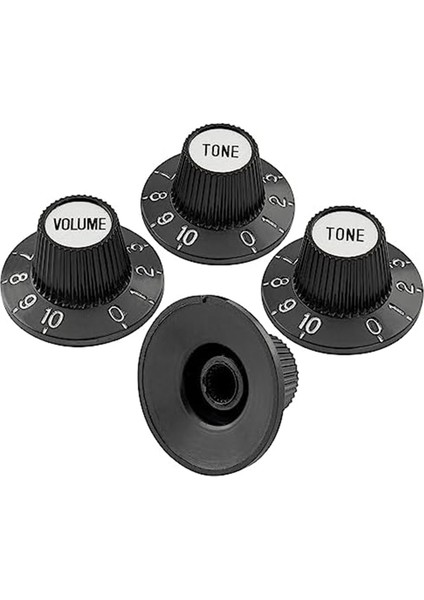 Cadı Şapkası Knobs Üst Şapka Düğmeleri Tonu Elektro Gitar Bas Amplifikatör Efekt Pedalı Için Hacim Kontrol Düğmeleri (Yurt Dışından) modelleri