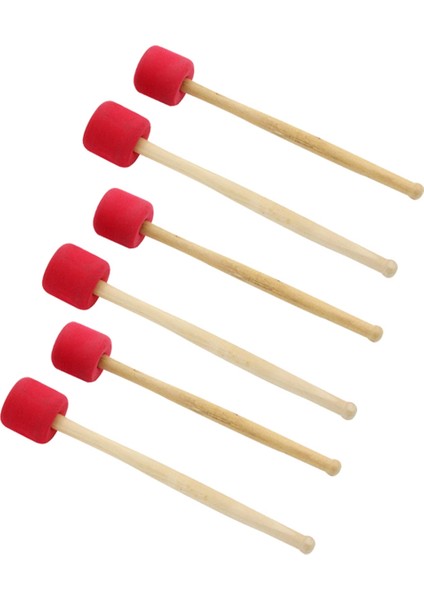 Kırmızı 12.8 Inç Köpük Kauçuk Davul Çubukları, Bas Davul Çubukları, Kaymaz Bas Perküsyon Çubukları, Perküsyon Aksesuarları (Yurt Dışından)