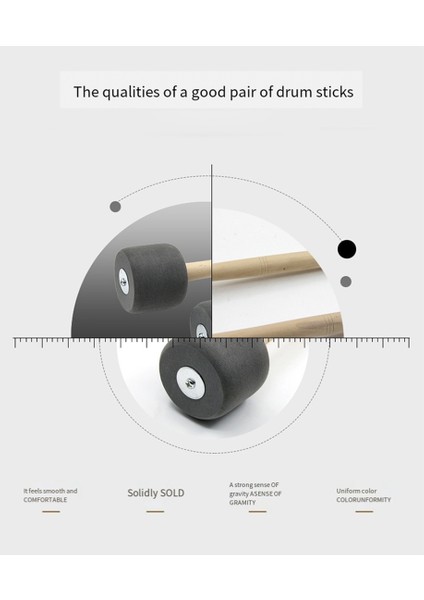 Kırmızı 12.8 Inç Köpük Kauçuk Davul Çubukları, Bas Davul Çubukları, Kaymaz Bas Perküsyon Çubukları, Perküsyon Aksesuarları (Yurt Dışından) modelleri