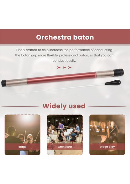 Müzik Şef Batonlar, Taklit Agate Sap Orkestrası Baton Müzik Batonları (Siyah) (Yurt Dışından) indirimleri