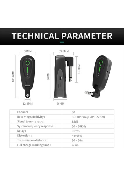 Kablosuz Gitar Alıcı Verici Uhf Gitar Pikap U Segmenti 30 Kanal Müzik Enstrümanı Kablosuz Bağlantı (Yurt Dışından) indirimleri