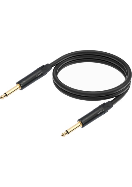 6.35MM 1/4 Gitar Kablosu Erkek - Erkek Ts/trs Elektro Gitar Bas Amp Mikser Hoparlör Için Dengeli Stereo Ses Kablosu 100CM (Yurt Dışından) modelleri
