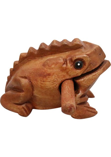 Oyma Gözlü Ahşap Perküsyon Müzikal Ses Ahşap Kurbağa Tonu Blok Oyuncaklar Yaklaşık 10X6X6CM (Yurt Dışından)