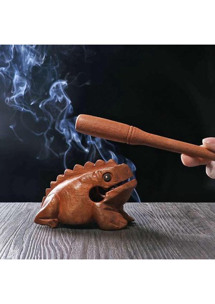 Oyma Gözlü Ahşap Perküsyon Müzikal Ses Ahşap Kurbağa Tonu Blok Oyuncaklar Yaklaşık 10X6X6CM (Yurt Dışından) fiyatları