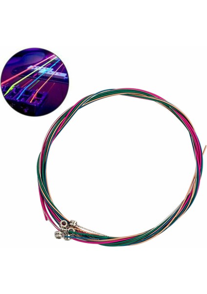 6pcs/set Akustik Gitar Stresi Yedek Çelik Dize Müzikal Aletler Için Elektrik Bas Gitar Aksesuar (Yurt Dışından) fiyatları