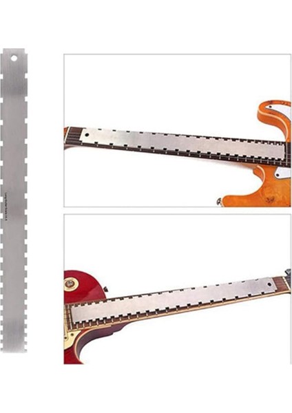Gitar Bas Boyun Çentik Düz Kenar Perdesi Rocker String Cetvel Luthier Alet Seti (Yurt Dışından) indirimleri