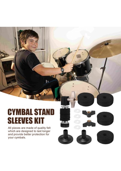 8mm Hi-Hat Zil Debriyaj Koruması Davulcu Davul Tutucu Kelepçesi Için Keçe Ped Zerbeli Hi-Hat Aksesuarlar (Yurt Dışından) fırsatları