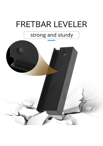 Fretbar Understring Leveler Fret Zımparalama Tesviye Işın Dosyası Çubuğu Gitar Bas Onarım Bakımı Için Luthier Aracı (11.5cm) (Yurt Dışından) fiyatları