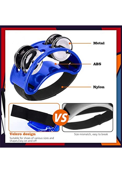 Yetişkin ve Çocuklar Perküsyon Ayakları, Paslanmaz Çelik Çanları ile Müzik Enstrümanı Kickbells, Gitarist Footshaker Hediyeleri (Yurt Dışından) indirimleri