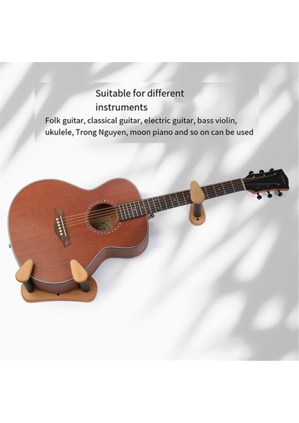 Longteam Gitar Askı Hook Duvar Montajı Tutucu Anti-Slip Ekran Stand Split Tip Braket Aksesuarları (Seçimsiz) B (Yurt Dışından)