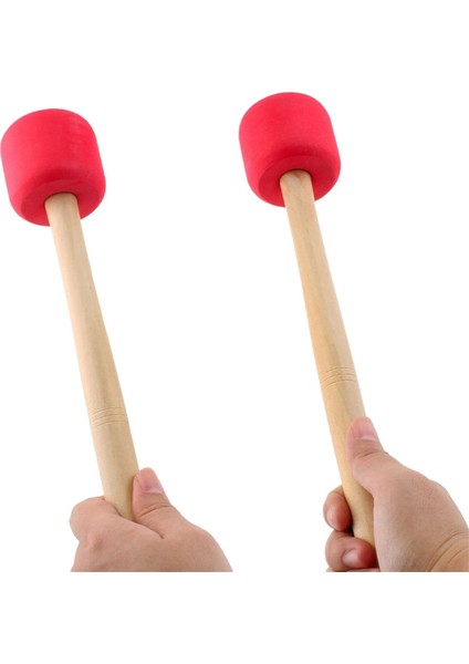 2 Adet Bas Davul Çubukları Köpük Bas Davul Çekiç Bas Çubuklar Premium Trampet Davul Çubukları Takım Davul Aksesuarları, Kırmızı (Yurt Dışından) fırsatları