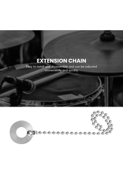 Davul Kitleri Için Kullanılan Davul Caz Seti Için Çinko Alaşım Zil Sizzler Uzatma Zinciri, Caz Davulları (Yurt Dışından) fırsatları