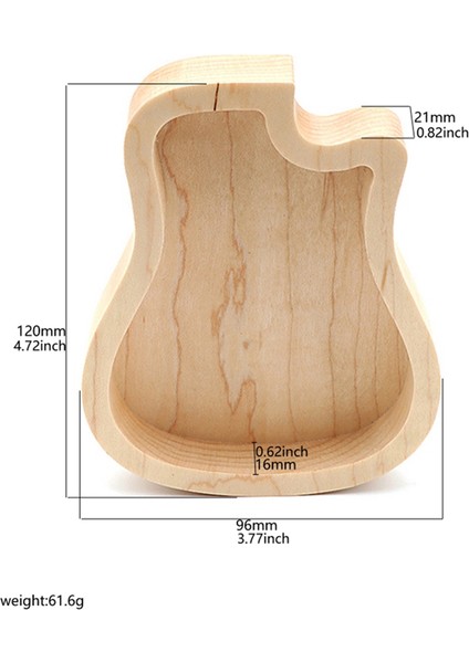 Gitar Ahşap Kutulları Gitar Şekilde Gitar Sıck Standar Standart Sıckler Için Depolama Mekperli Konteci (Yurt Dışından)