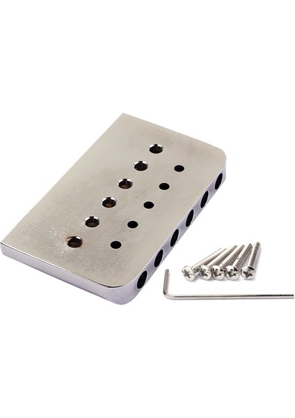 6 Teller Fender Stratocaster Strat Elektro Gitar Yedek Parçaları Için Anahtar ve Vidalı Hardtail Eyer Köprüsü (Yurt Dışından) fiyatları