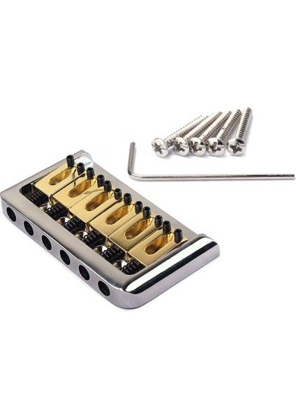 6 Teller Fender Stratocaster Strat Elektro Gitar Yedek Parçaları Için Anahtar ve Vidalı Hardtail Eyer Köprüsü (Yurt Dışından) indirimleri