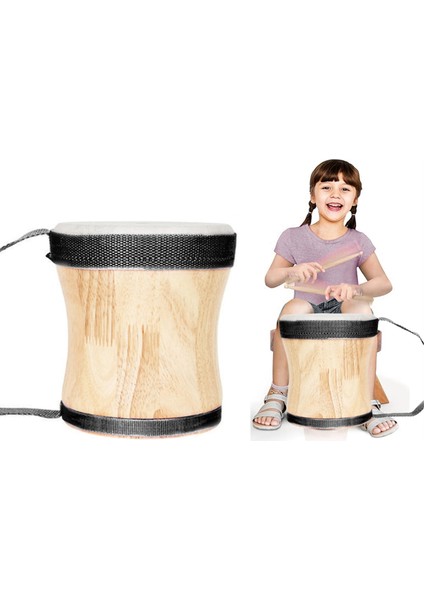 Erken Eğitim ve Çocuk Perküsyonu Için Irin Ahşap Bongo Davul, Ahşap Djembe Davul Seti (Siyah) (Yurt Dışından) fiyatları