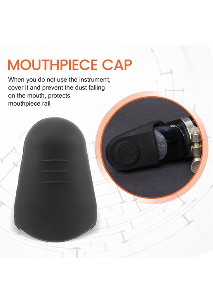 Kauçuk Klarnet Saksafon Ağızlık Kapağı Koru Narin Ucu Siyah (Yurt Dışından) indirimleri