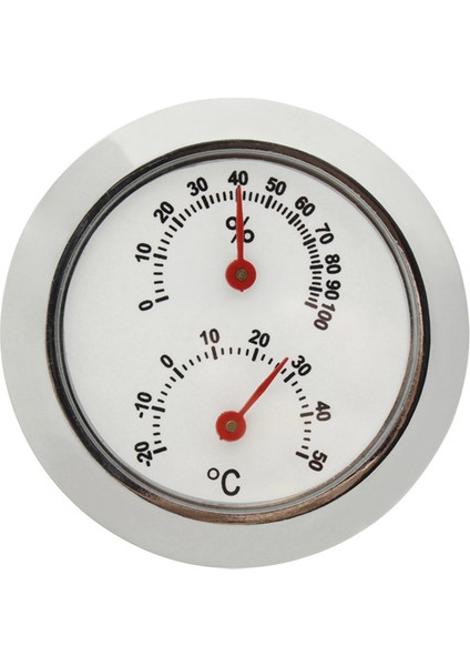 Dairesel Higrometre Mini Higrometre Gümüş Islak ve Kuru Termometre Gitar Termometresi Keman Termometresi (Yurt Dışından)