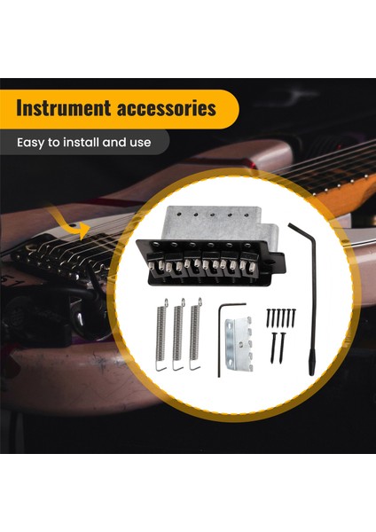 Fender Stratocaster Squier Elektro Gitar Değiştirme, Siyah Için Lisanslı Gitar Tremolo Köprü Sistemi (Yurt Dışından) indirimleri