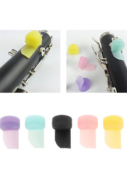 5 Yumuşak Silikon Klarnet Obua Başparmak Paketi Odun Wind Enstrümanı Için Yastık Başparmak Koruyucusu 5 Renk (Yurt Dışından) indirimleri