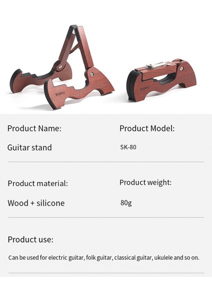 Taşınabilir Ahşap Tutucu Stand Folk Klasik Akustik Gitar Taşınabilir Dize Enstrüman Standı (Yurt Dışından) fırsatları